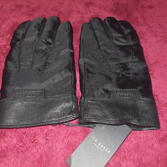 Ted Baker Accessories - New W Tags Ted Baker Ethan Nylon Glove Leather Black M-L